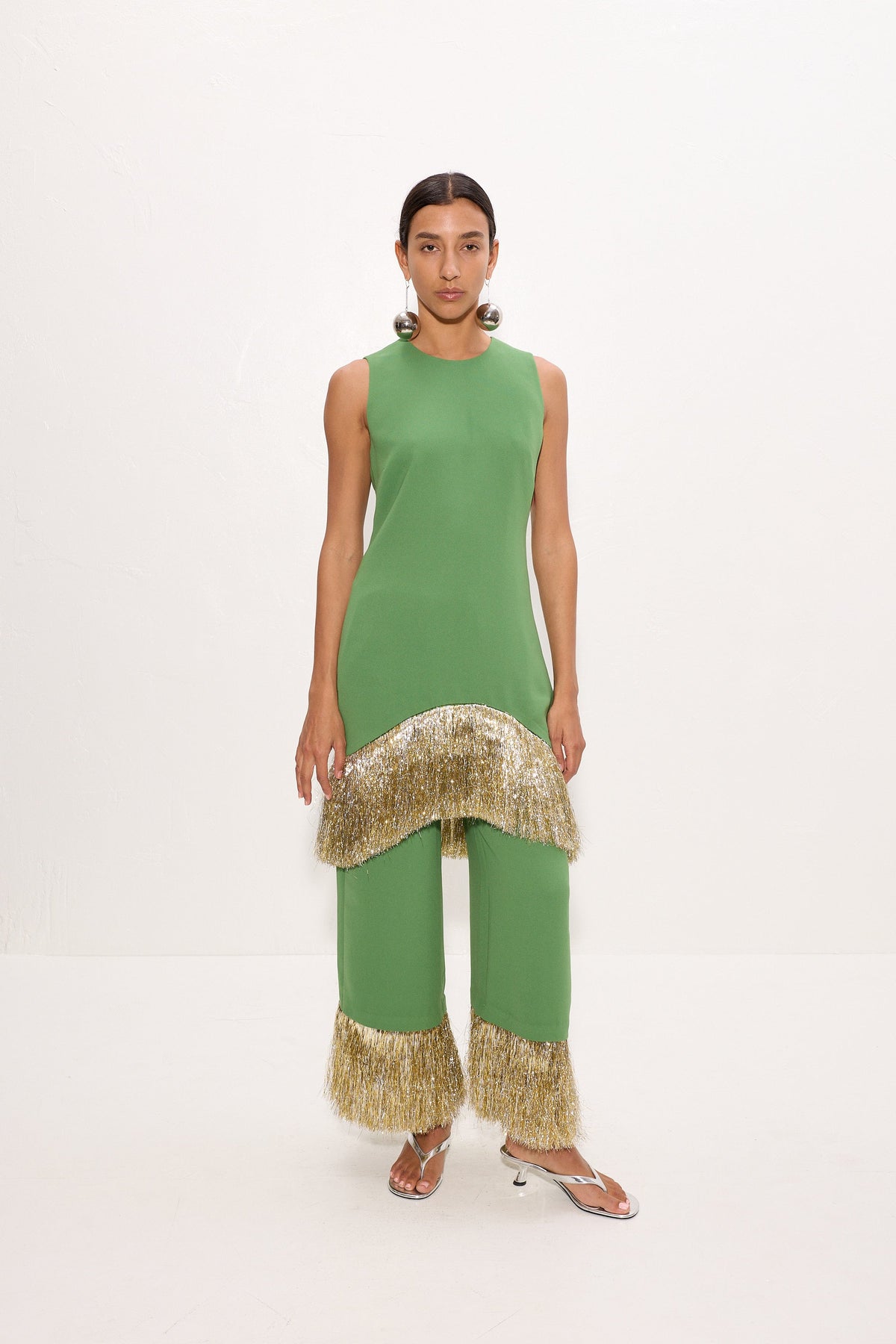 Simon Miller Nella Fringe Pant - Spruce Green