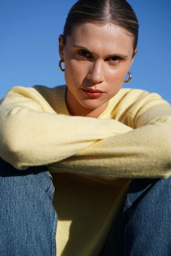 Nello June Nello Crewneck Sweater - Butter Yellow