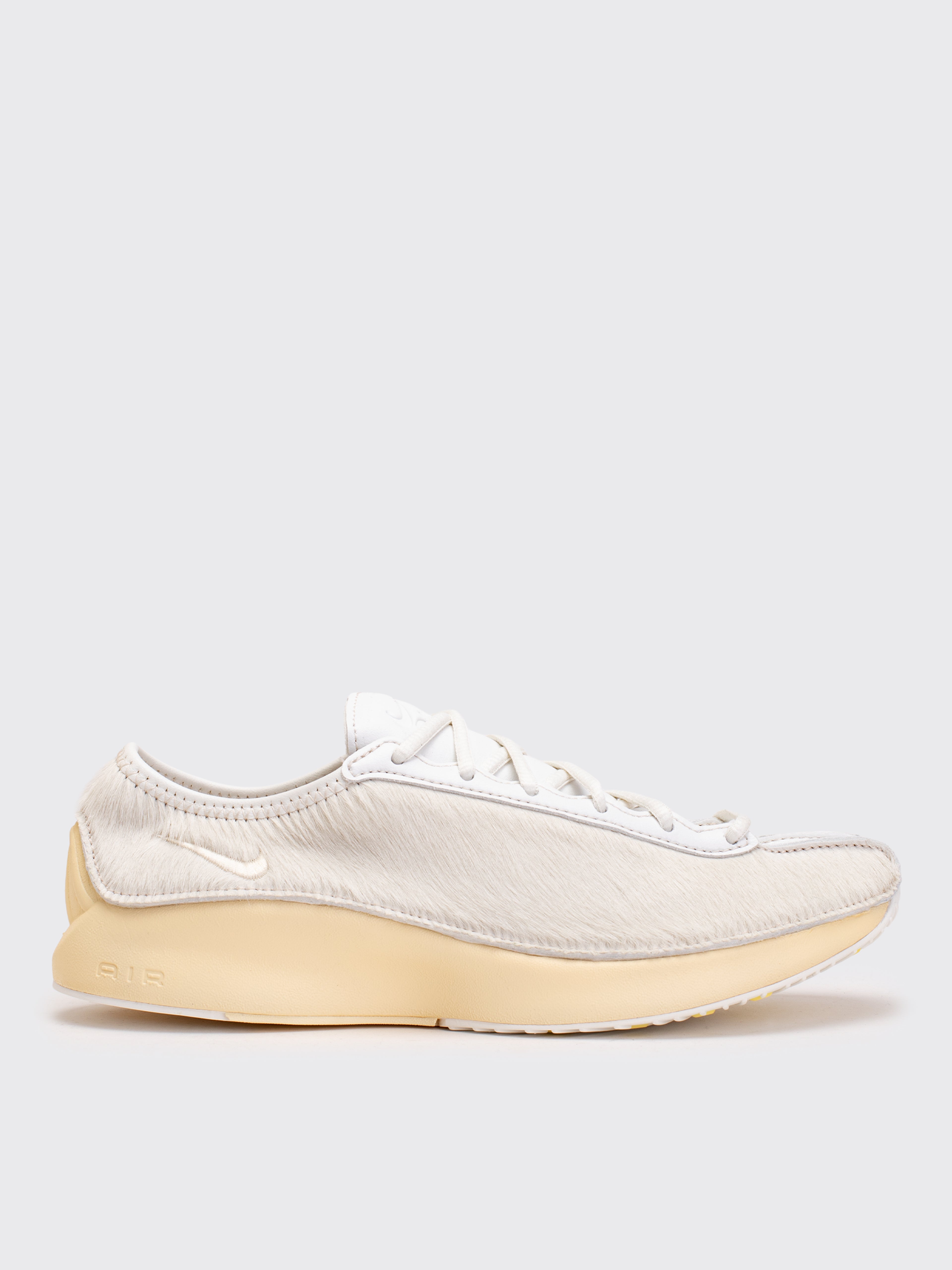 Nike Air Superfly LX Pony Hair Leather Sneakers - Sail/Muslin-Soft Yellow