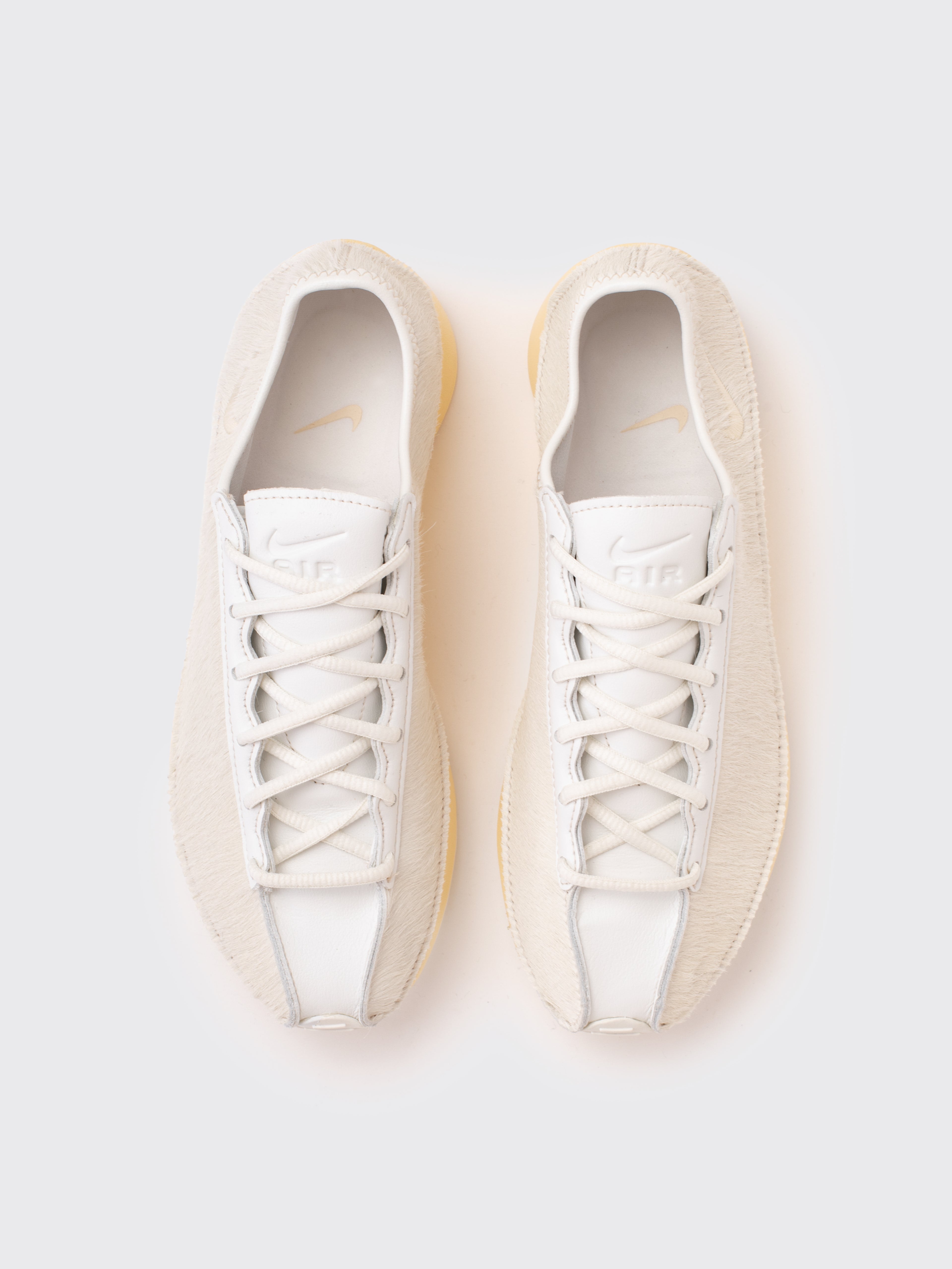 Nike Air Superfly LX Pony Hair Leather Sneakers - Sail/Muslin-Soft Yellow