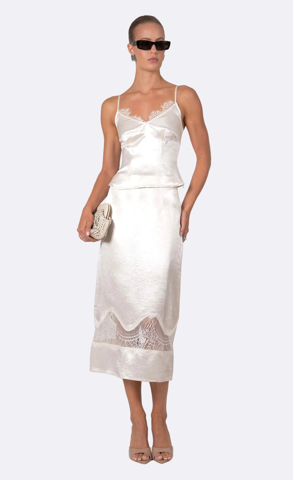 Nonchalant Label Marielle Camisole Top - Liquid Champagne