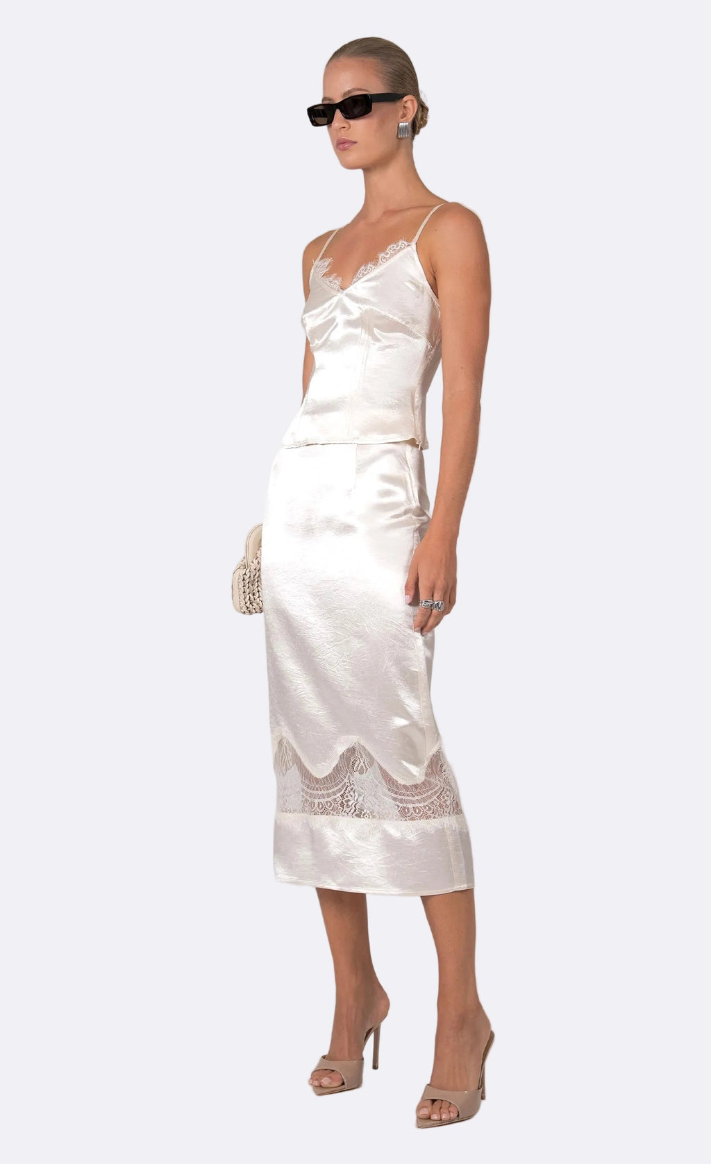 Nonchalant Label Marielle Camisole Top - Liquid Champagne