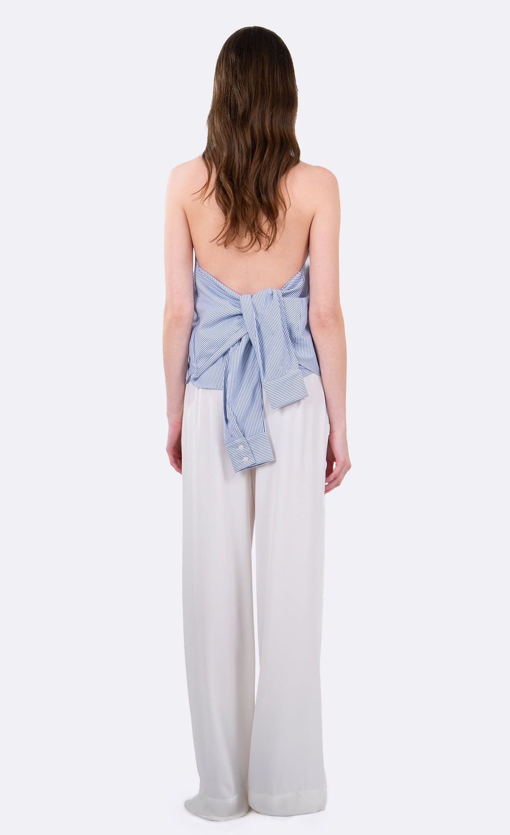 Nonchalant Label Pamela Top - Blue/White Stripe