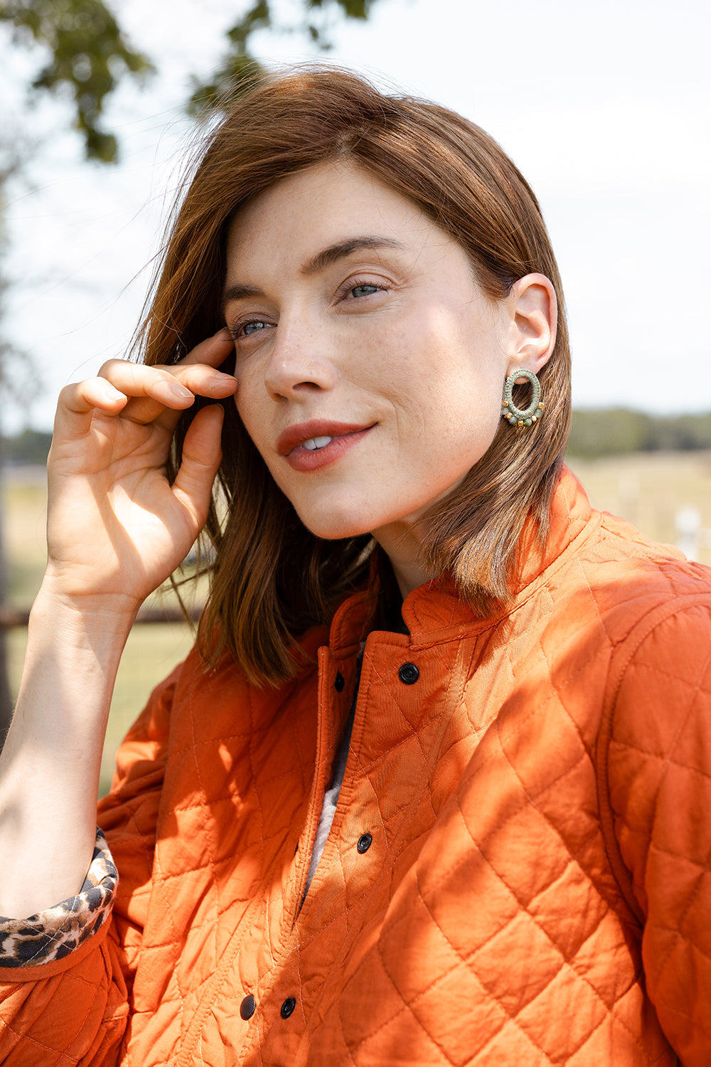 Noonday Collection Anjana Crochet Midi Earrings