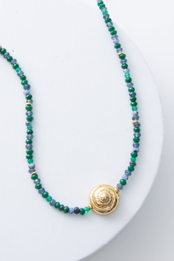Noonday Collection Casted Snail Agate Necklace