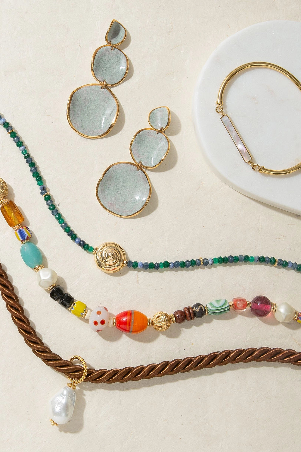 Noonday Collection Casted Snail Agate Necklace