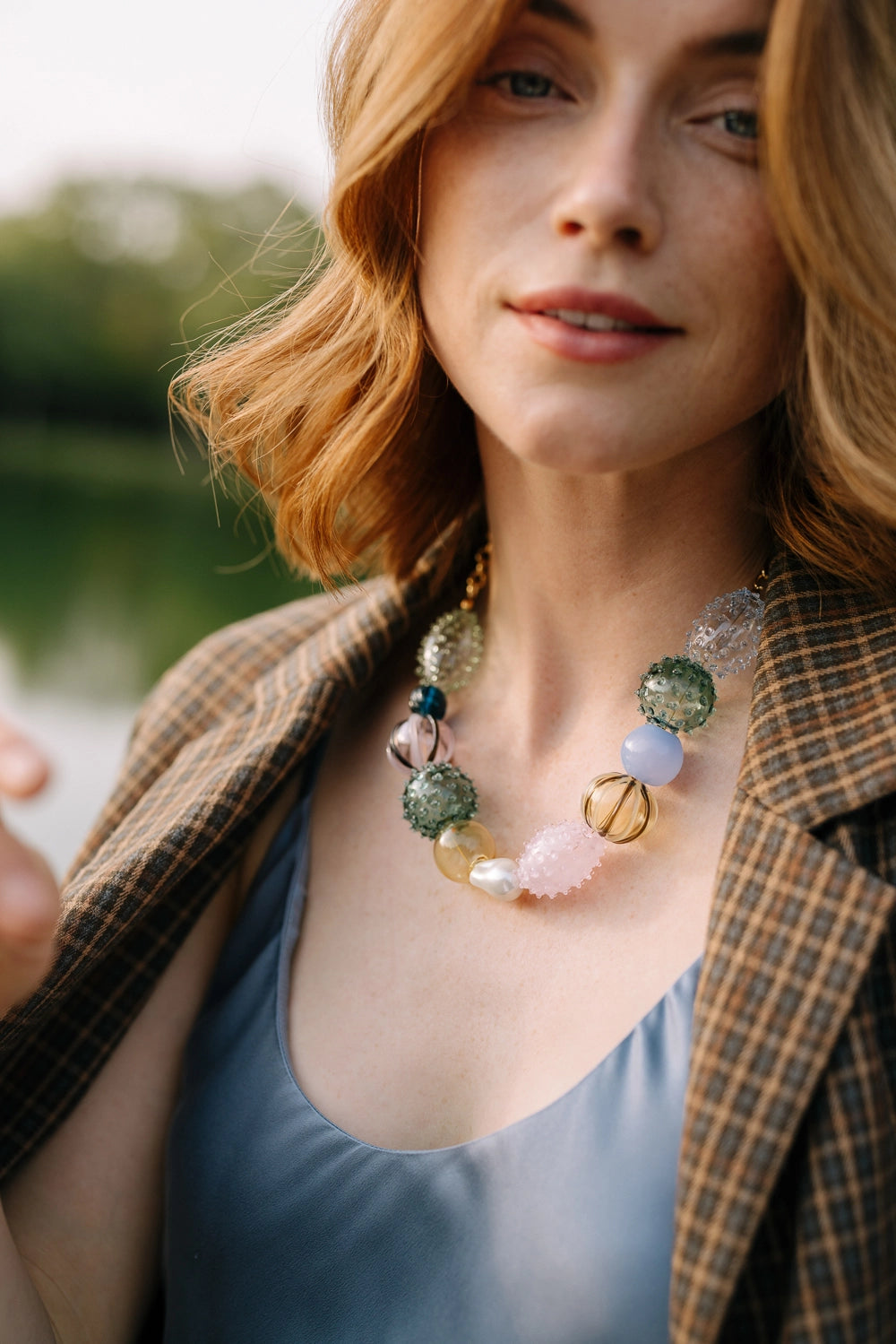 Noonday Collection Iris Glass Blown Necklace