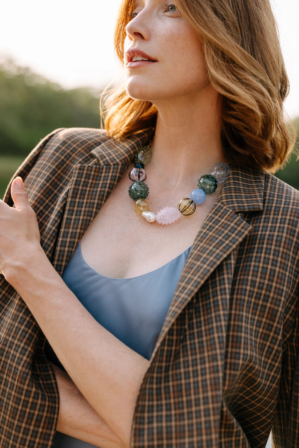Noonday Collection Iris Glass Blown Necklace