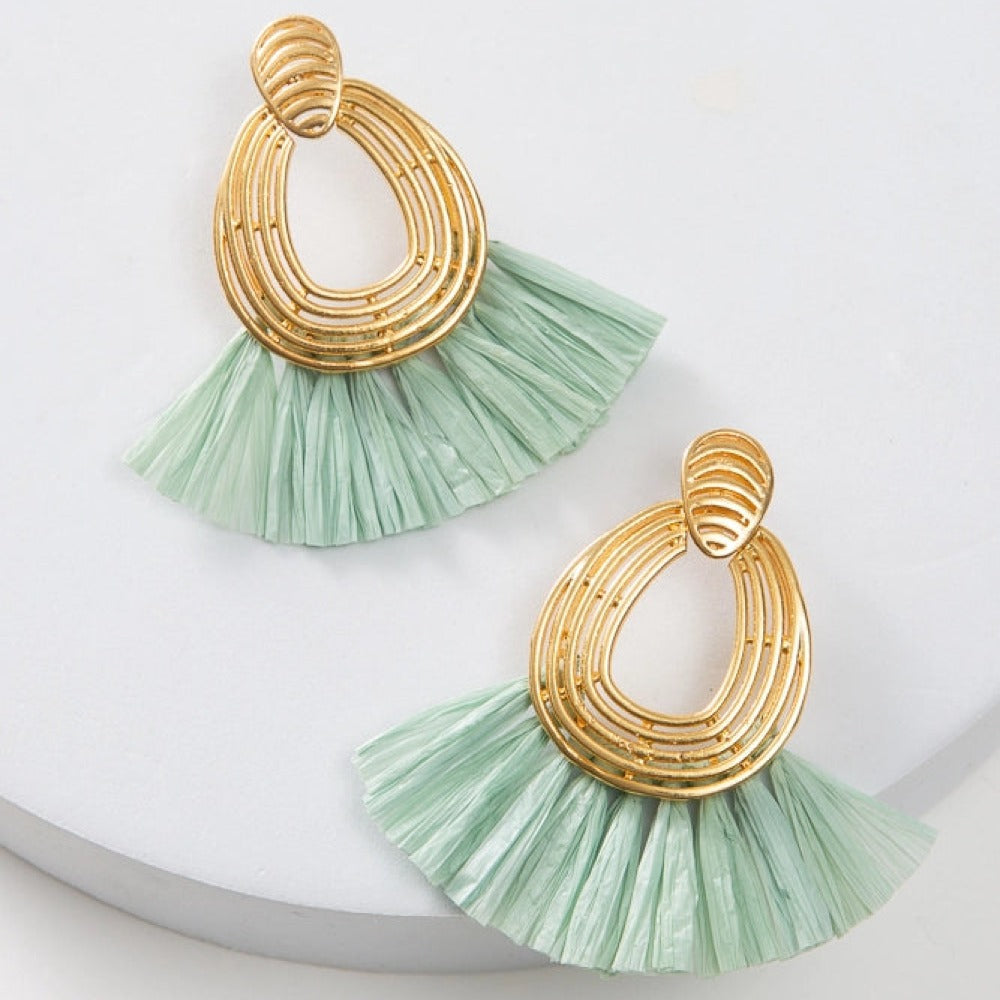 Noonday Collection Lux Raffia Earrings