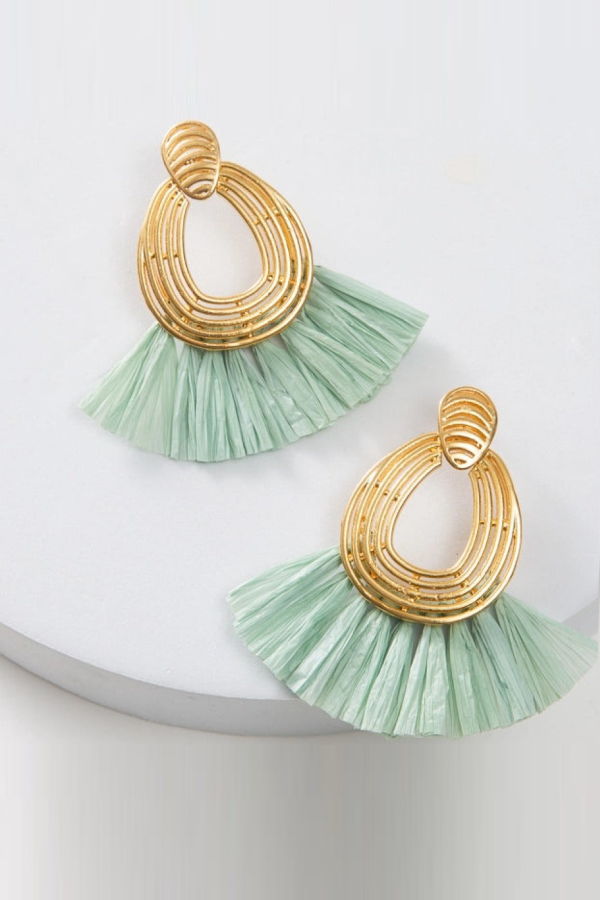 Noonday Collection Lux Raffia Earrings