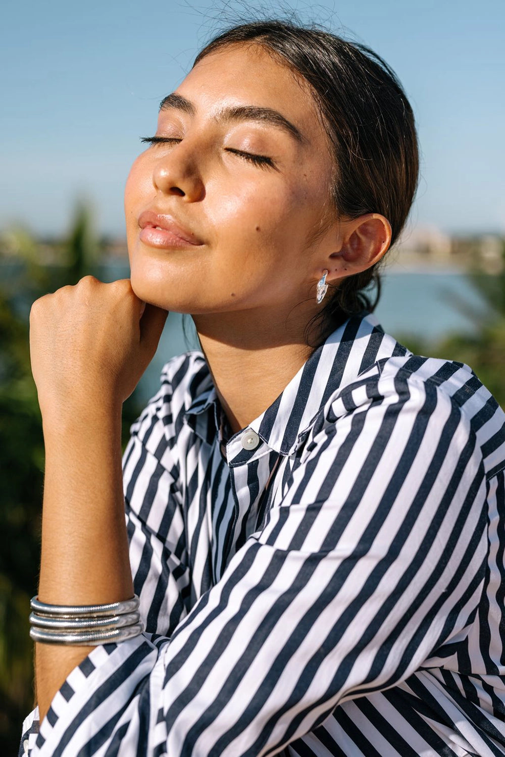Noonday Collection Molten Metal Hoops Earrings
