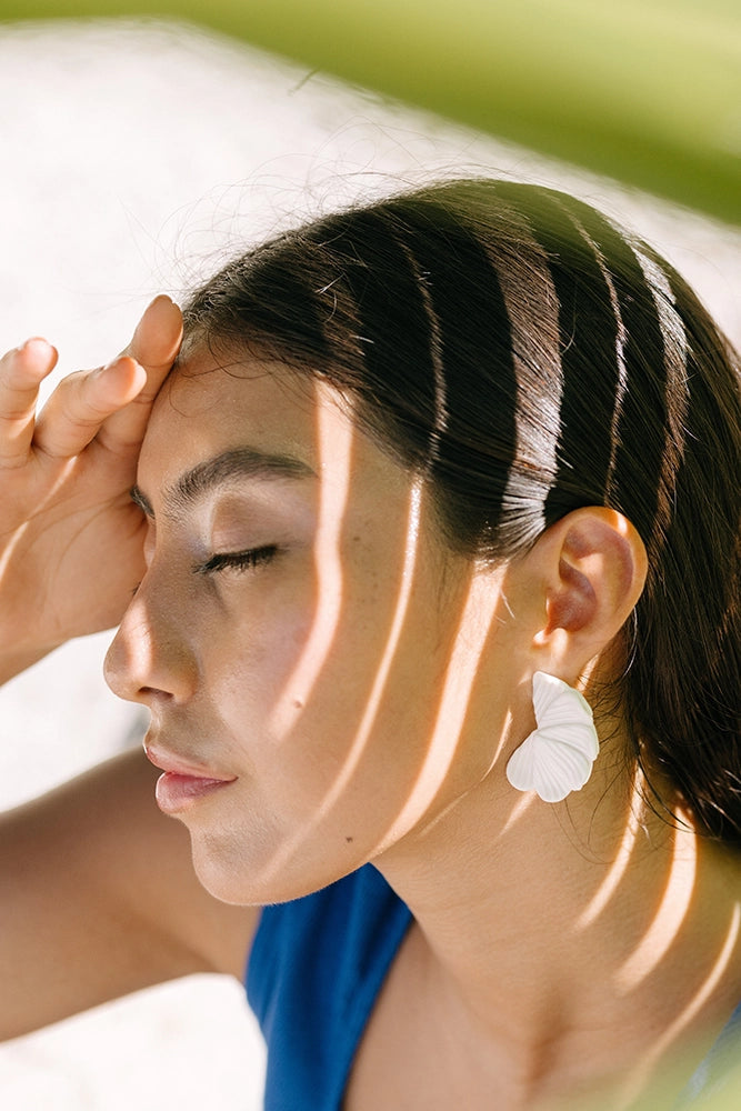 Noonday Collection Porcelain Petal Earrings