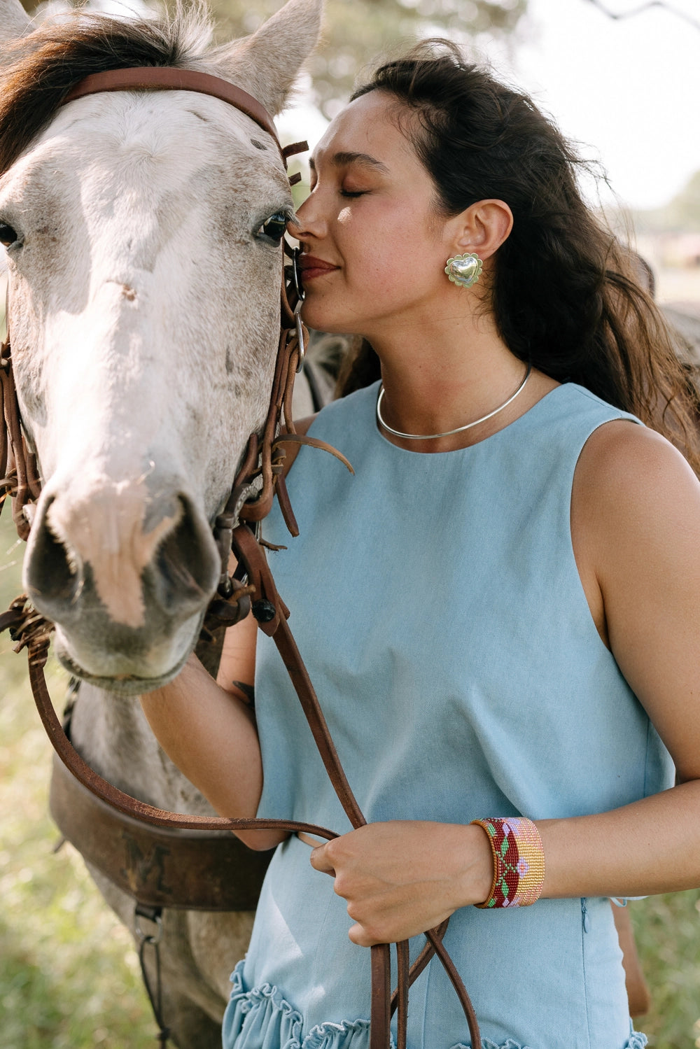 Noonday Collection Sleek Silver Collar Necklace