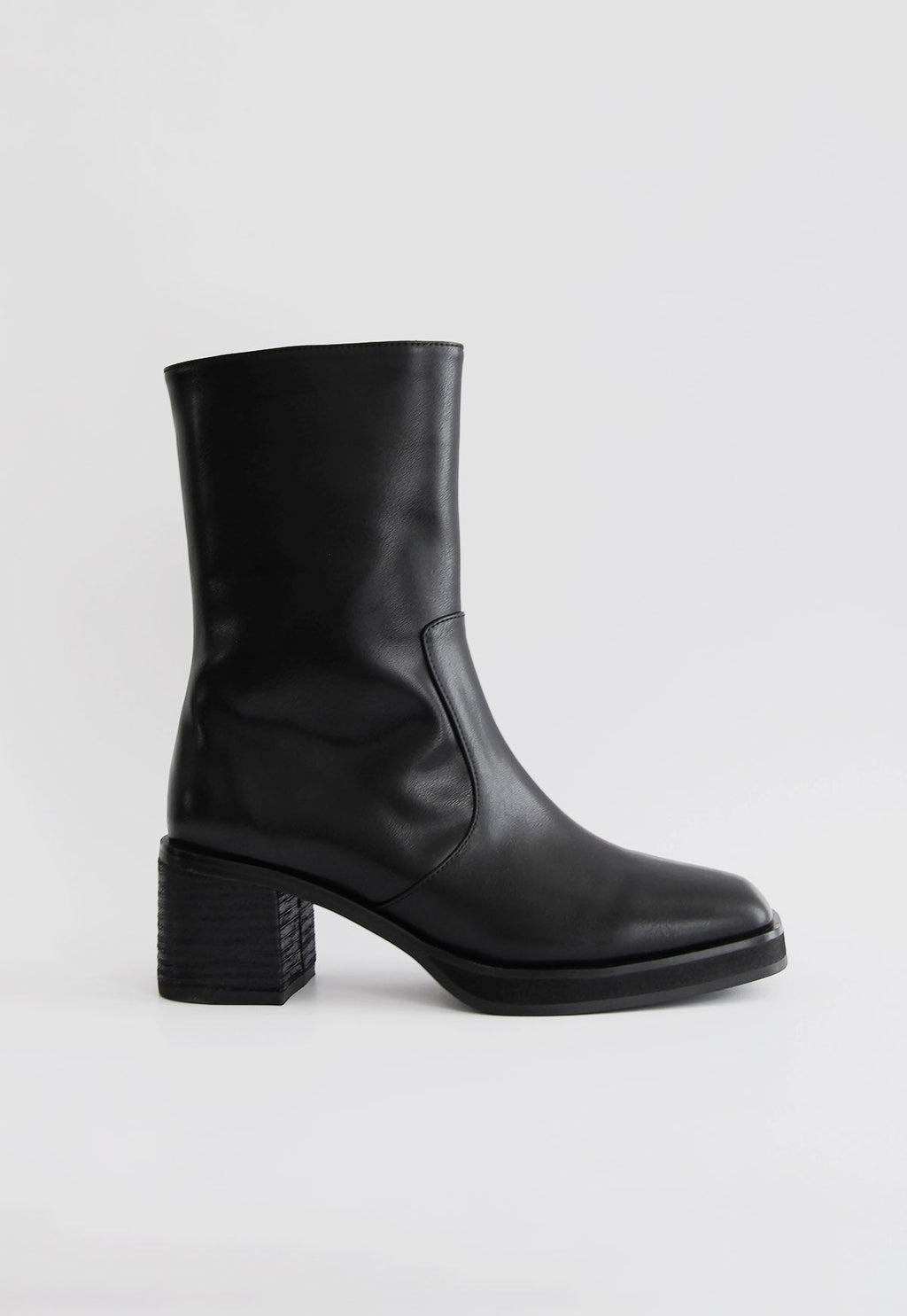 Intentionally Blank Norfolk Stacked Ankle Heel Boot