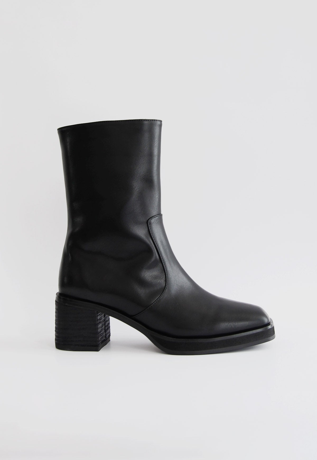 Intentionally Blank Norfolk Stacked Ankle Heel Boot