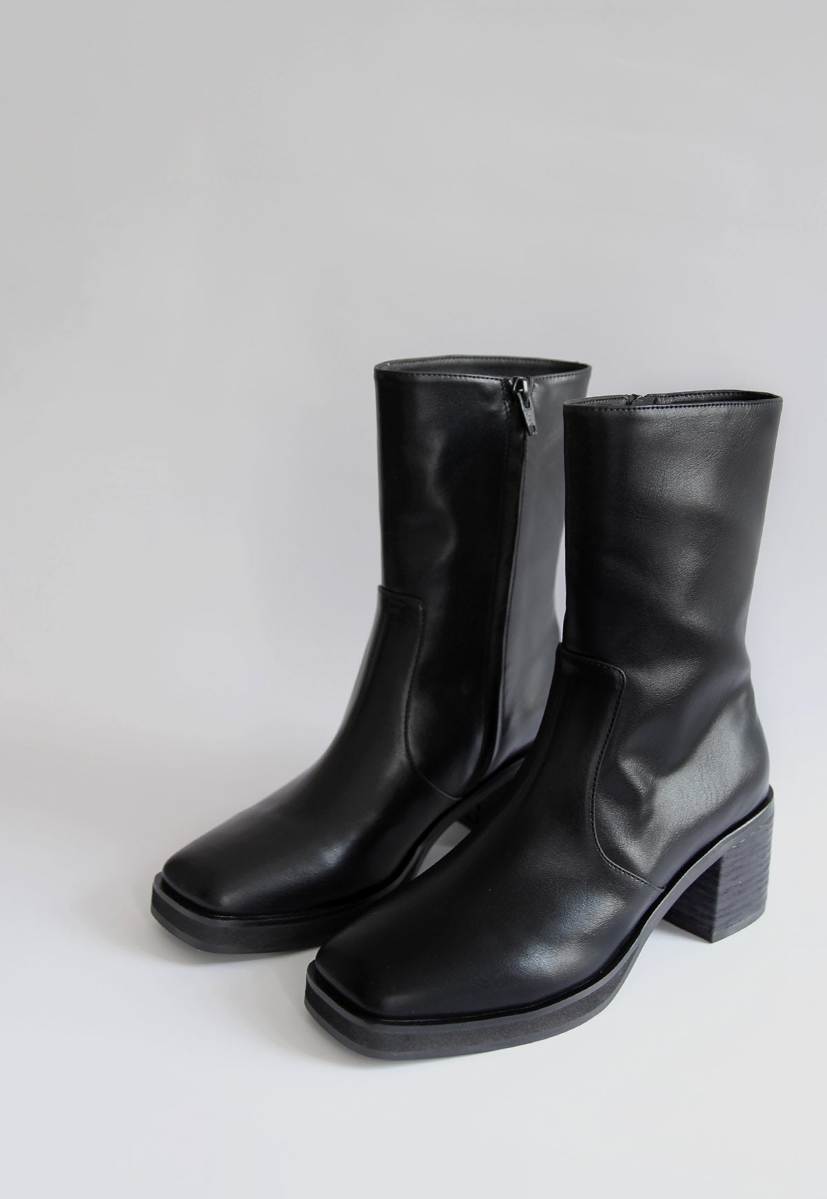 Intentionally Blank Norfolk Stacked Ankle Heel Boot