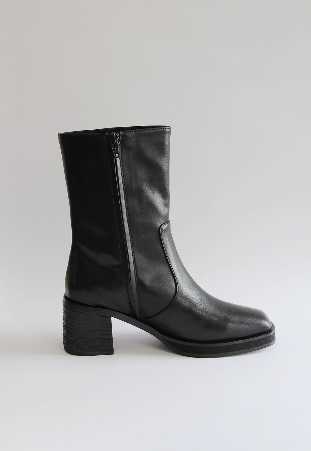 Intentionally Blank Norfolk Stacked Ankle Heel Boot