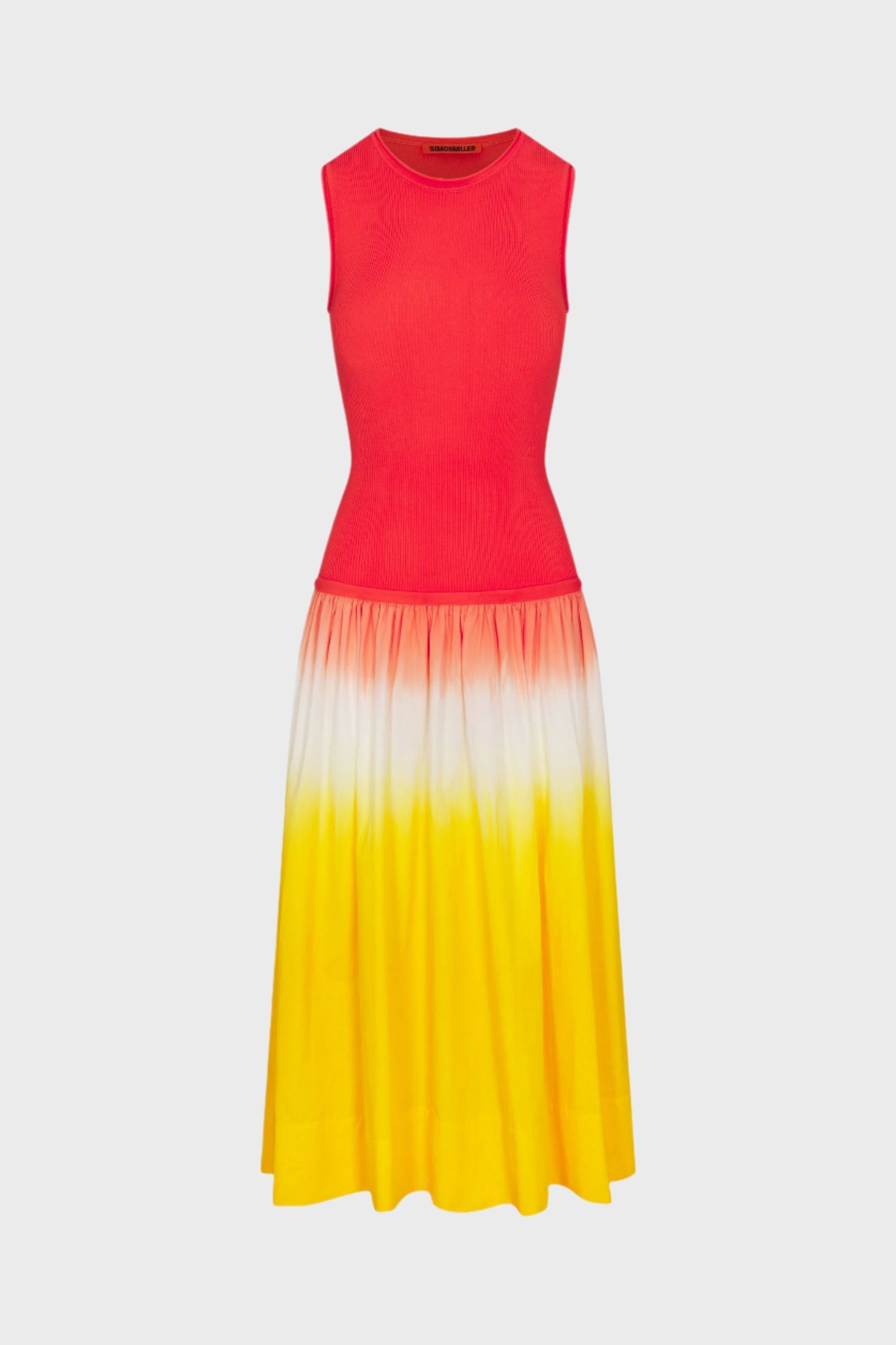 Simon Miller Novo Knit Combo Dress - Sunset Dip Dye