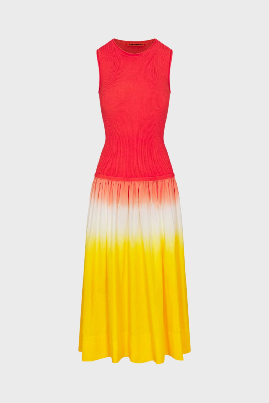 Simon Miller Novo Knit Combo Dress - Sunset Dip Dye
