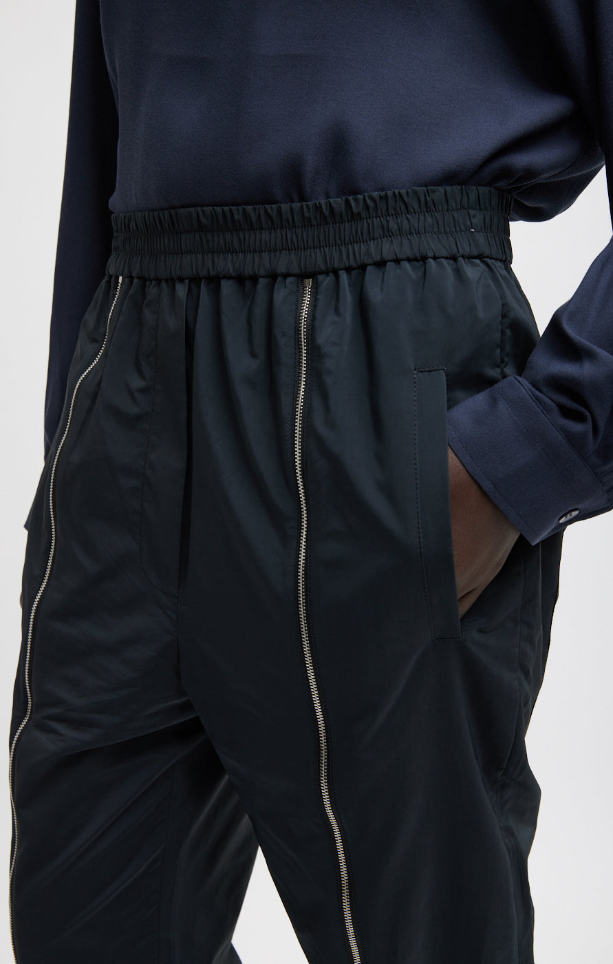 Tibi Nylon Zipper Jogger