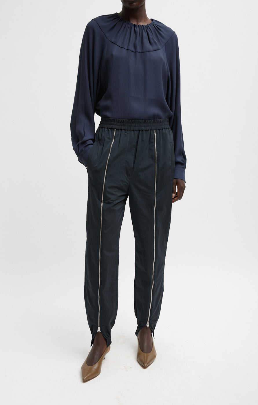 Tibi Nylon Zipper Jogger