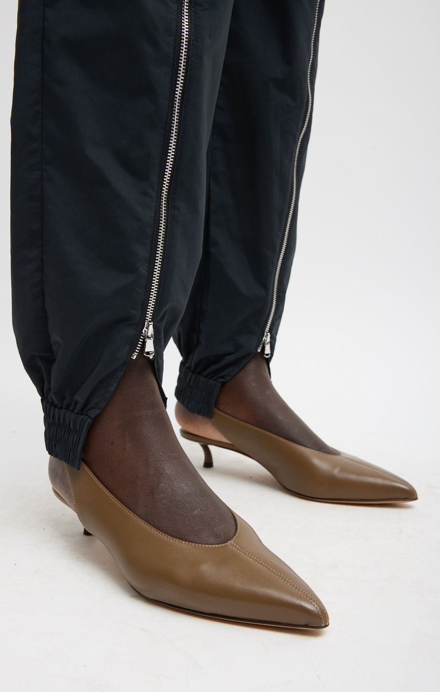 Tibi Nylon Zipper Jogger