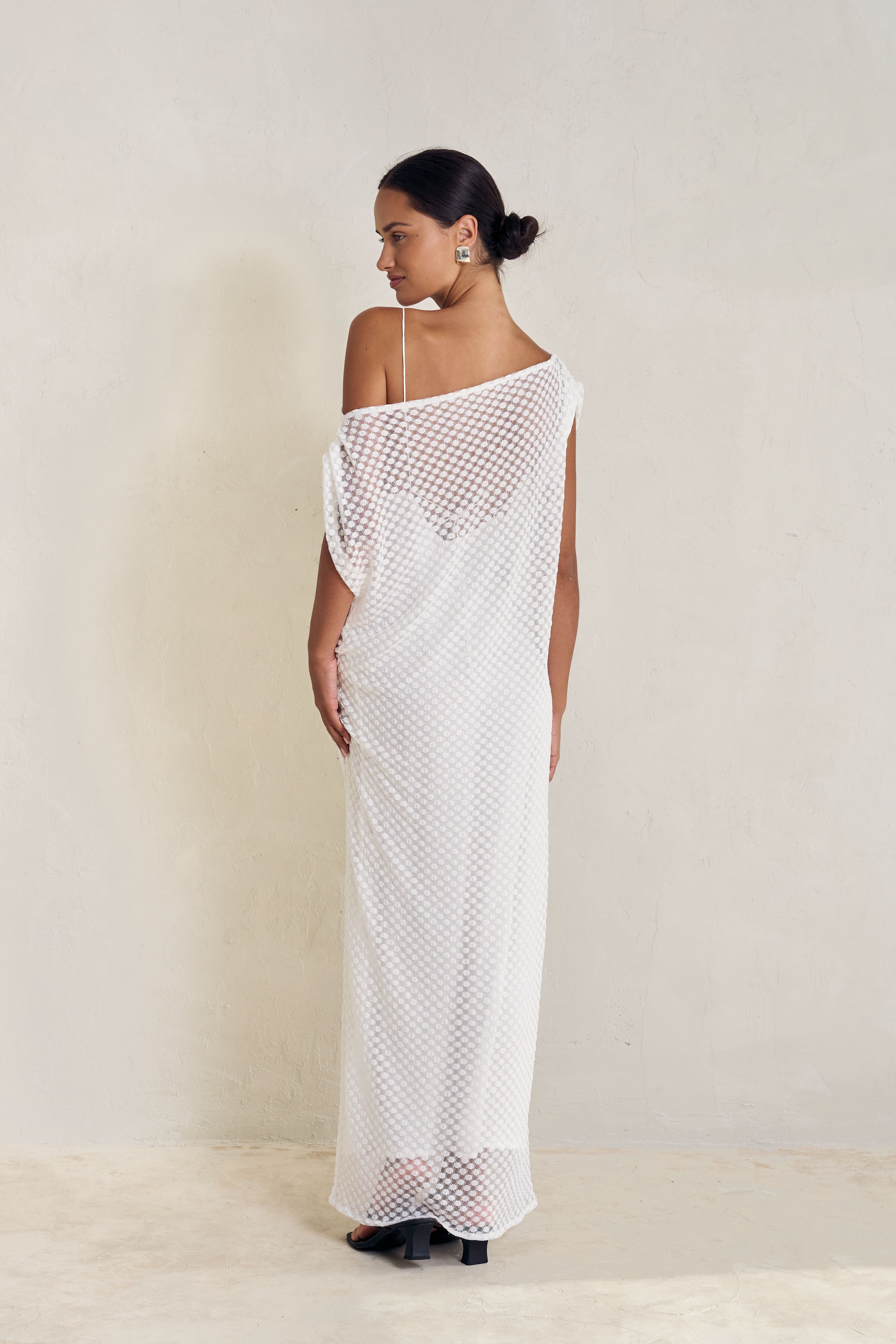 BAHHGOOSE Off Shoulder Dress Lace
