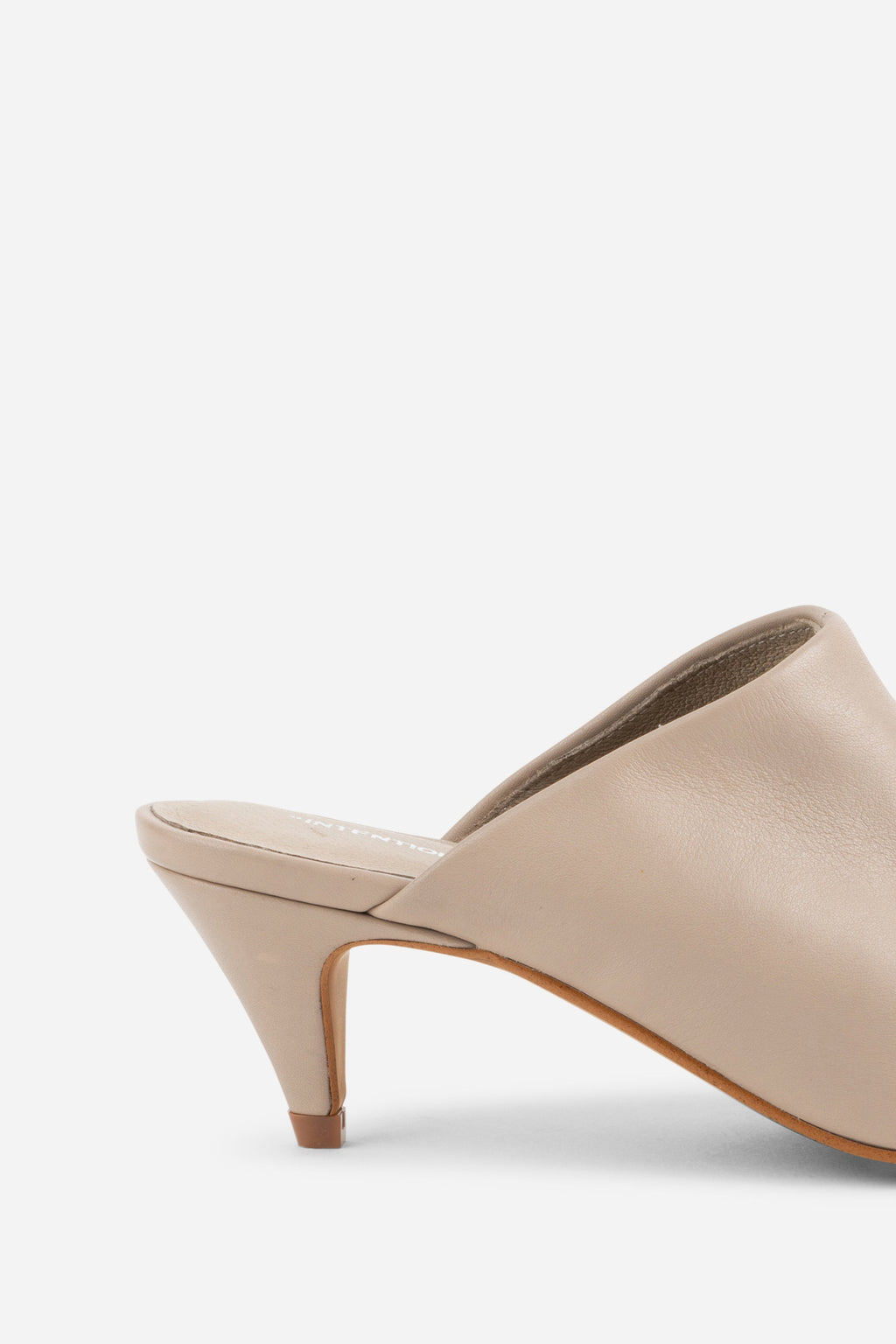 "INTENTIONALLY __________." Officially Heeled Mule