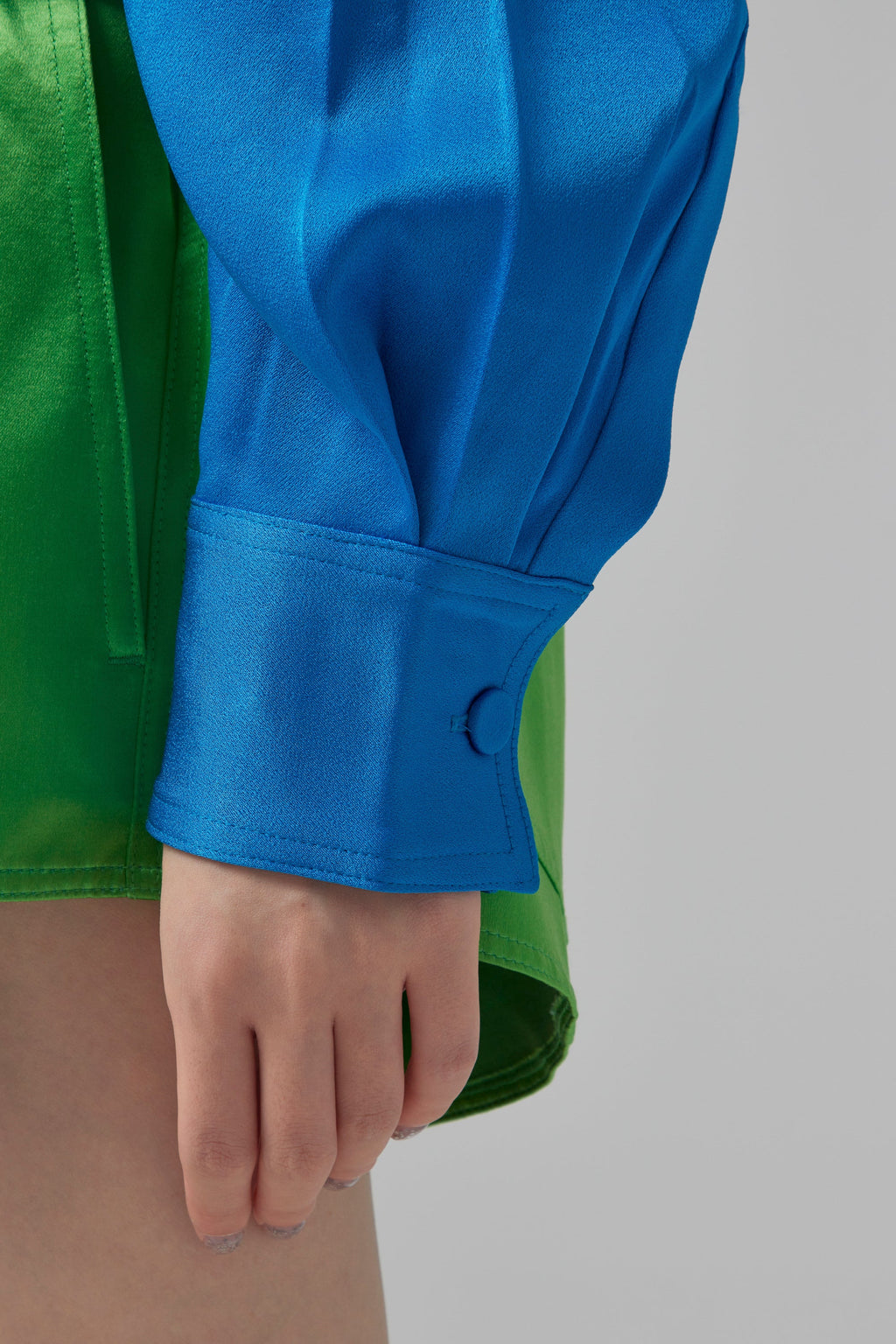 ALEX PERRY Olsen Satin Crepe Oversized - Ocean
