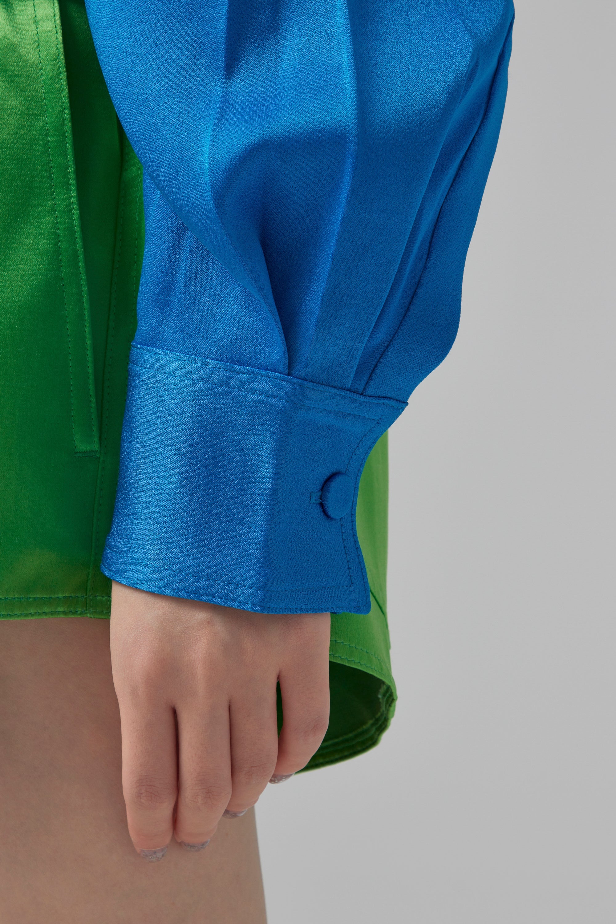 ALEX PERRY Olsen Satin Crepe Oversized - Ocean