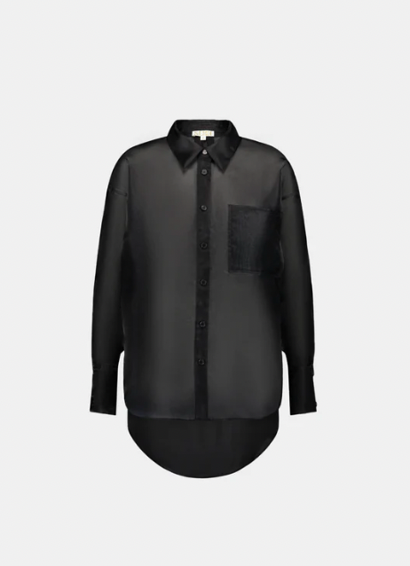 SAEMDI Oversized Organza Shirt