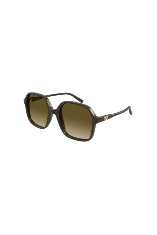Valentino Oversized Square Sunglasses - Brown