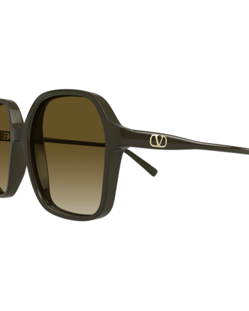 Valentino Oversized Square Sunglasses - Brown
