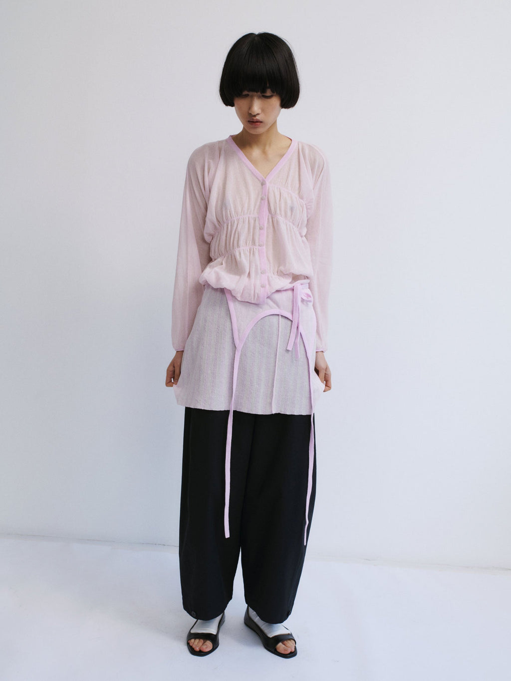 Rus Oboro Cardigan - Pale Pink