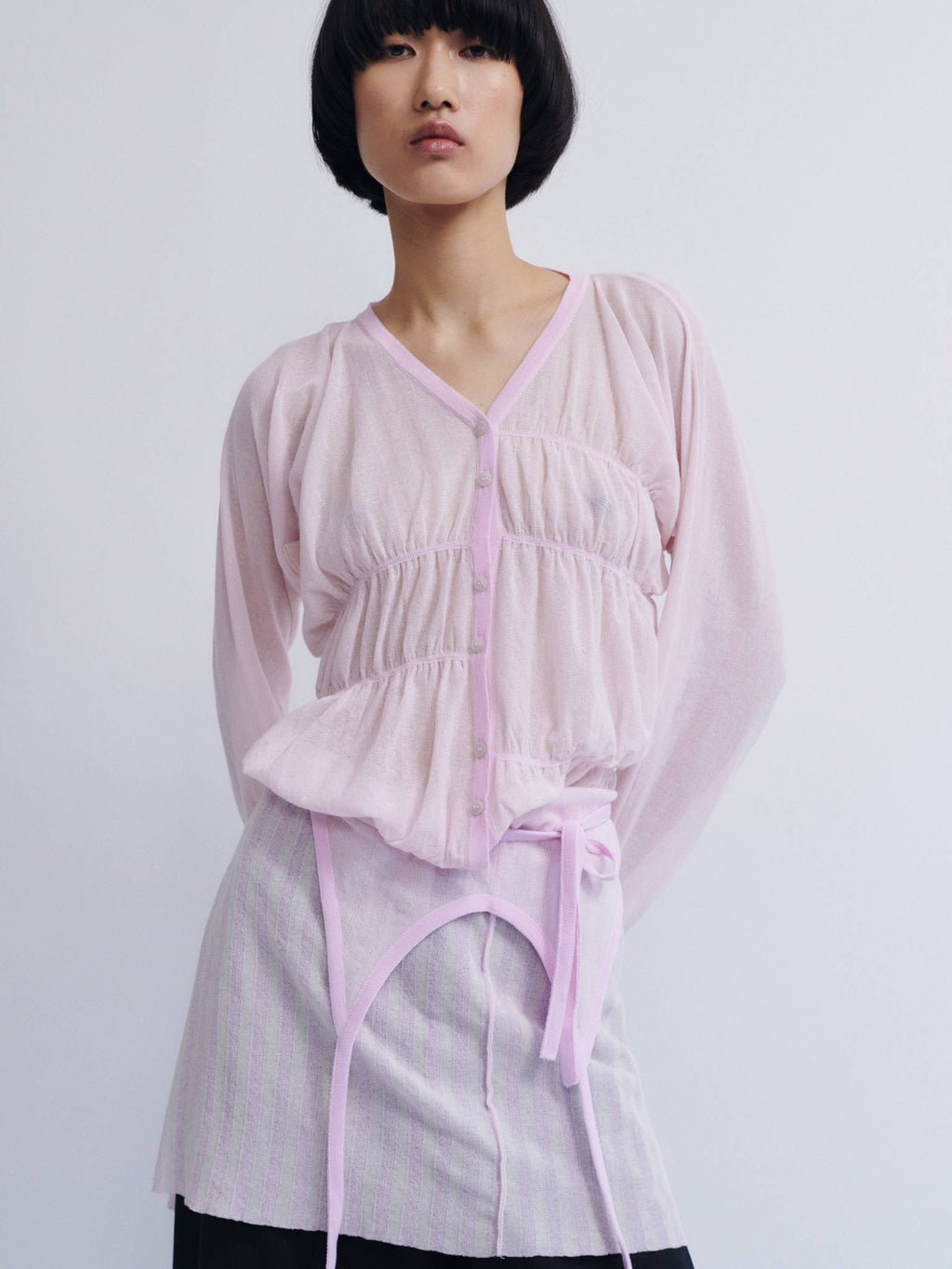 Rus Oboro Cardigan - Pale Pink