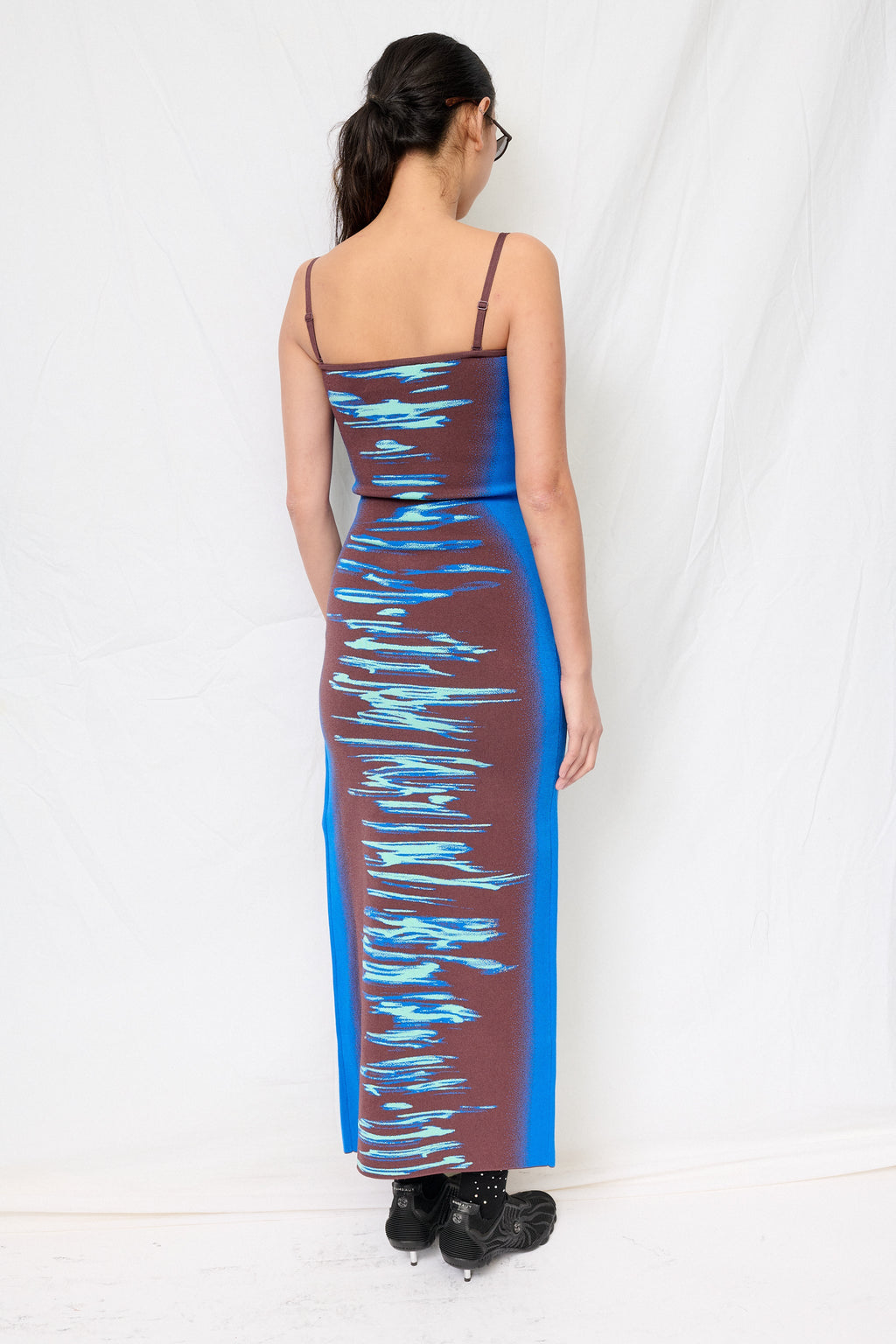 PH5 Ocean Blue Iris Ocean Print Maxi Tank Dress