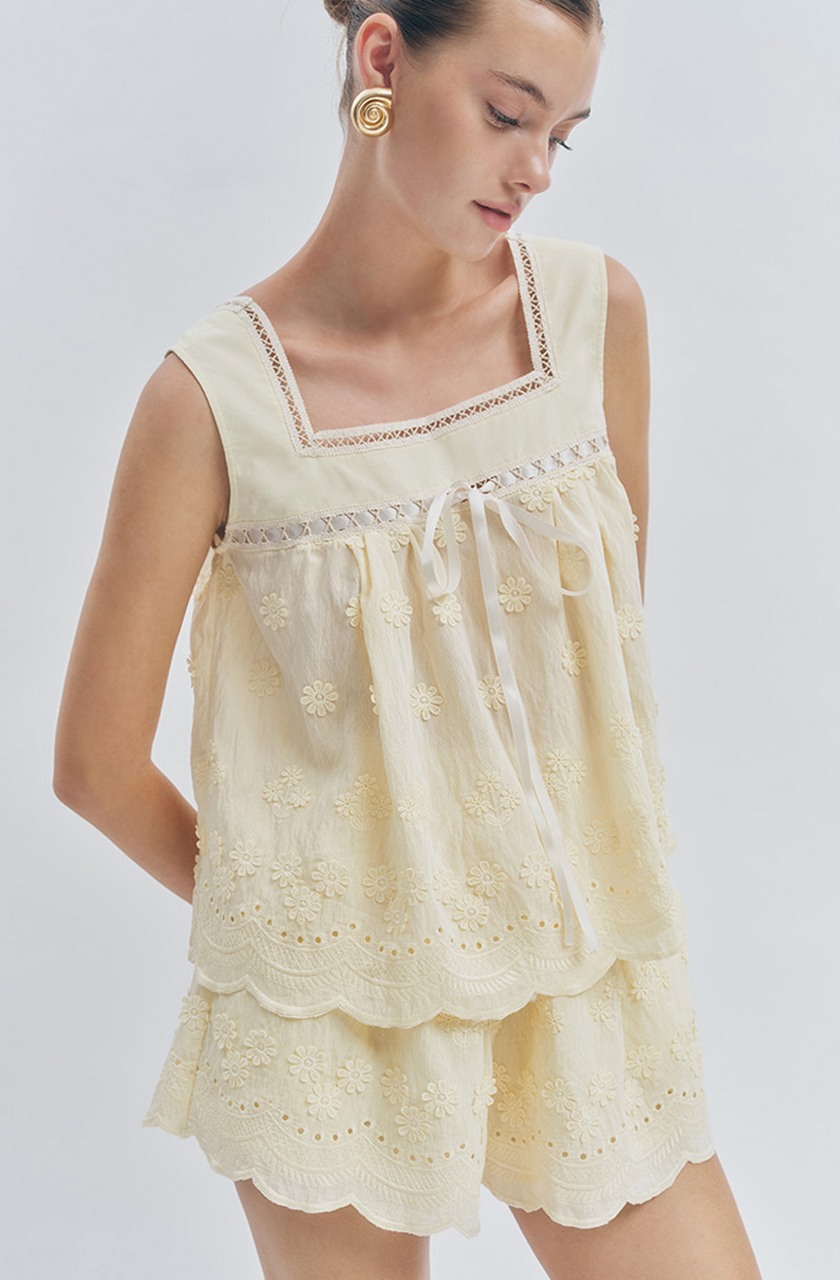 Maude Club Odette Top - Butter Yellow