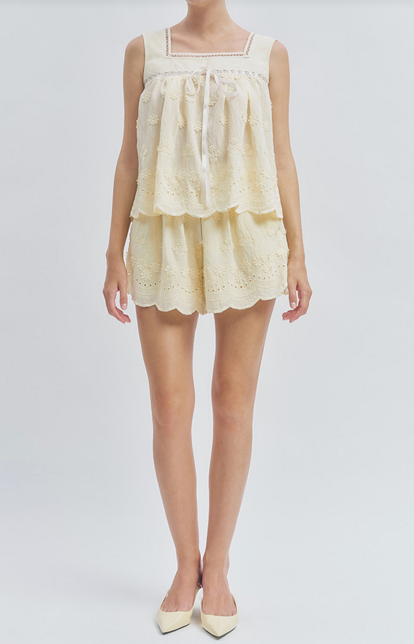 Maude Club Odette Top - Butter Yellow