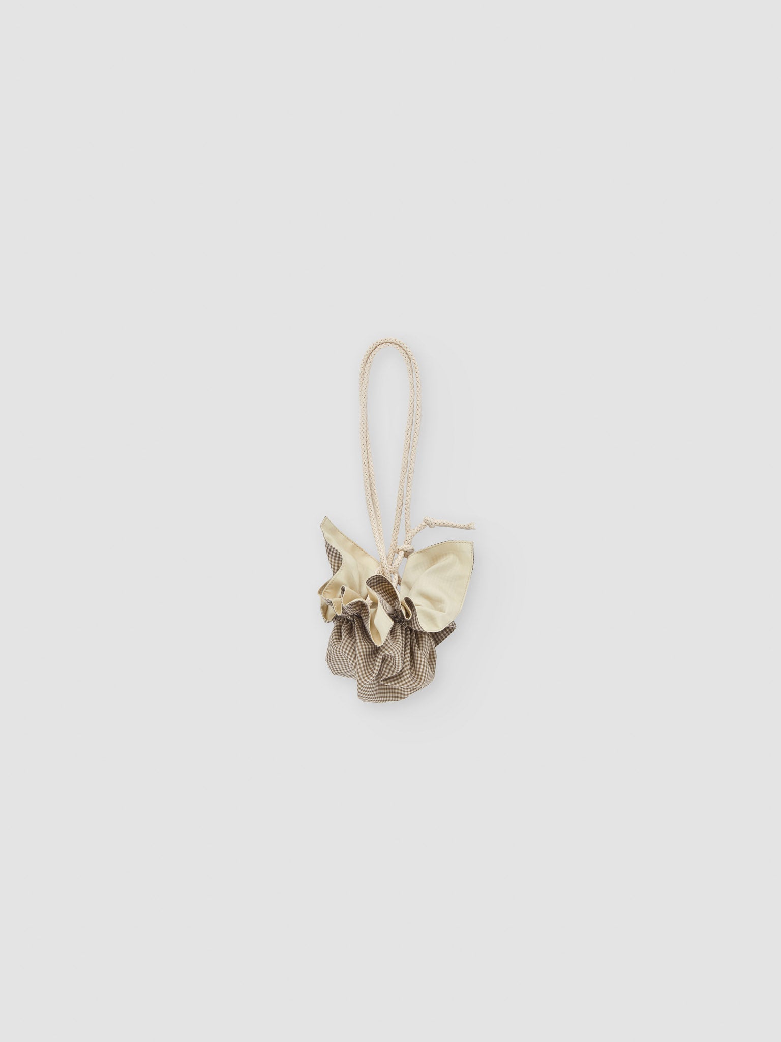 Rus Omamori Bag - Gingham Toffee