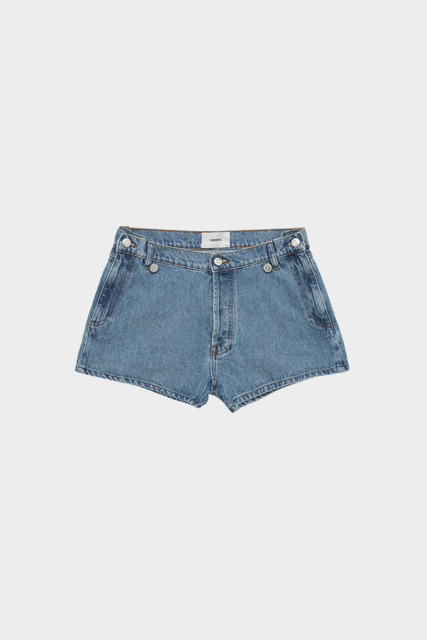 Coperni Open Hip Shorts - Washed Blue
