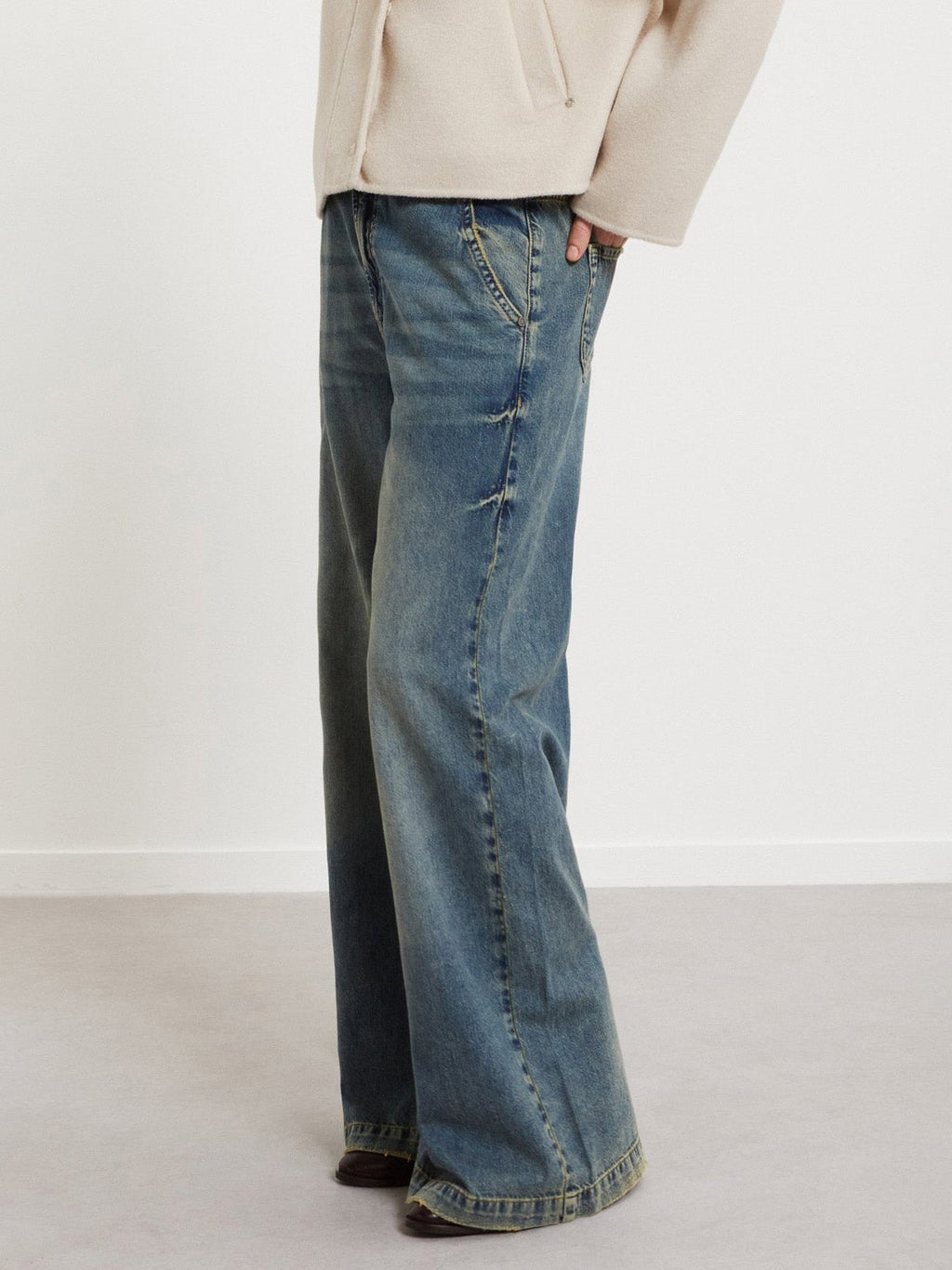 Ottod'Ame Wide Leg Denim Chinos