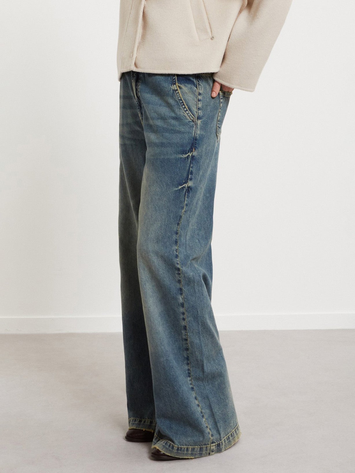 Ottod'Ame Wide Leg Denim Chinos