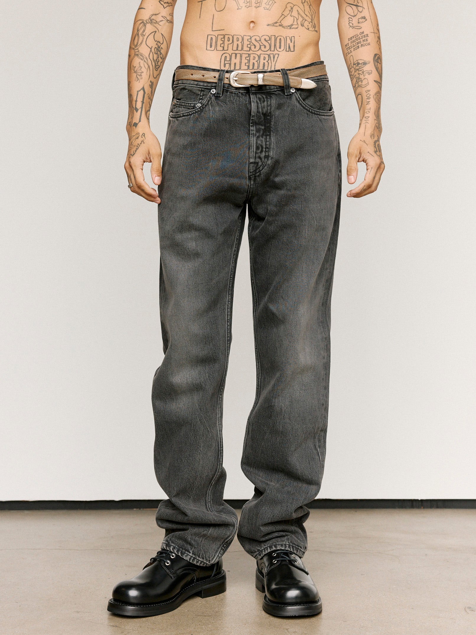Our Legacy Graphite Wave Selvedge First Cut Jeans