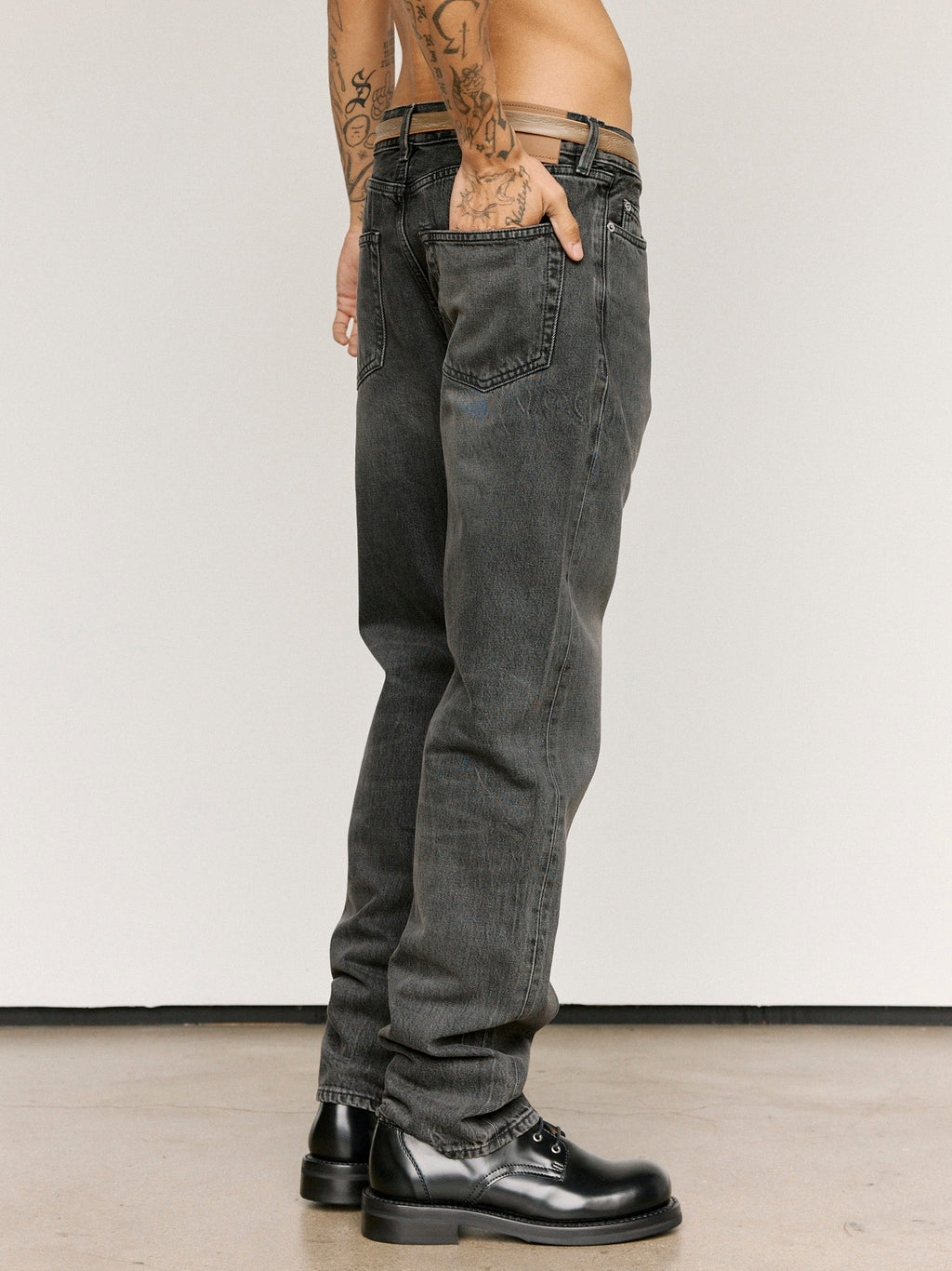 Our Legacy Graphite Wave Selvedge First Cut Jeans