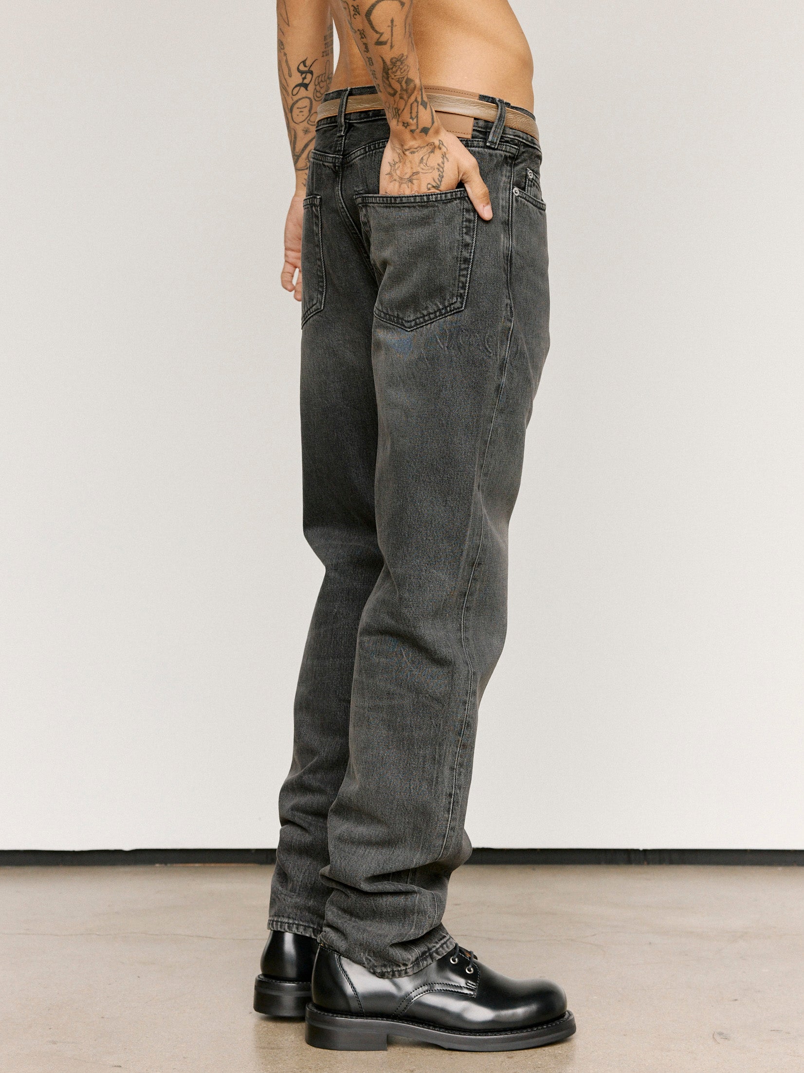 Our Legacy Graphite Wave Selvedge First Cut Jeans