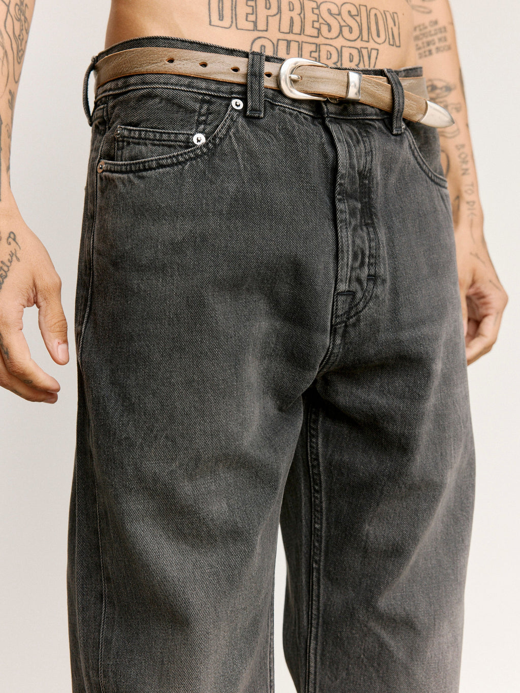 Our Legacy Graphite Wave Selvedge First Cut Jeans