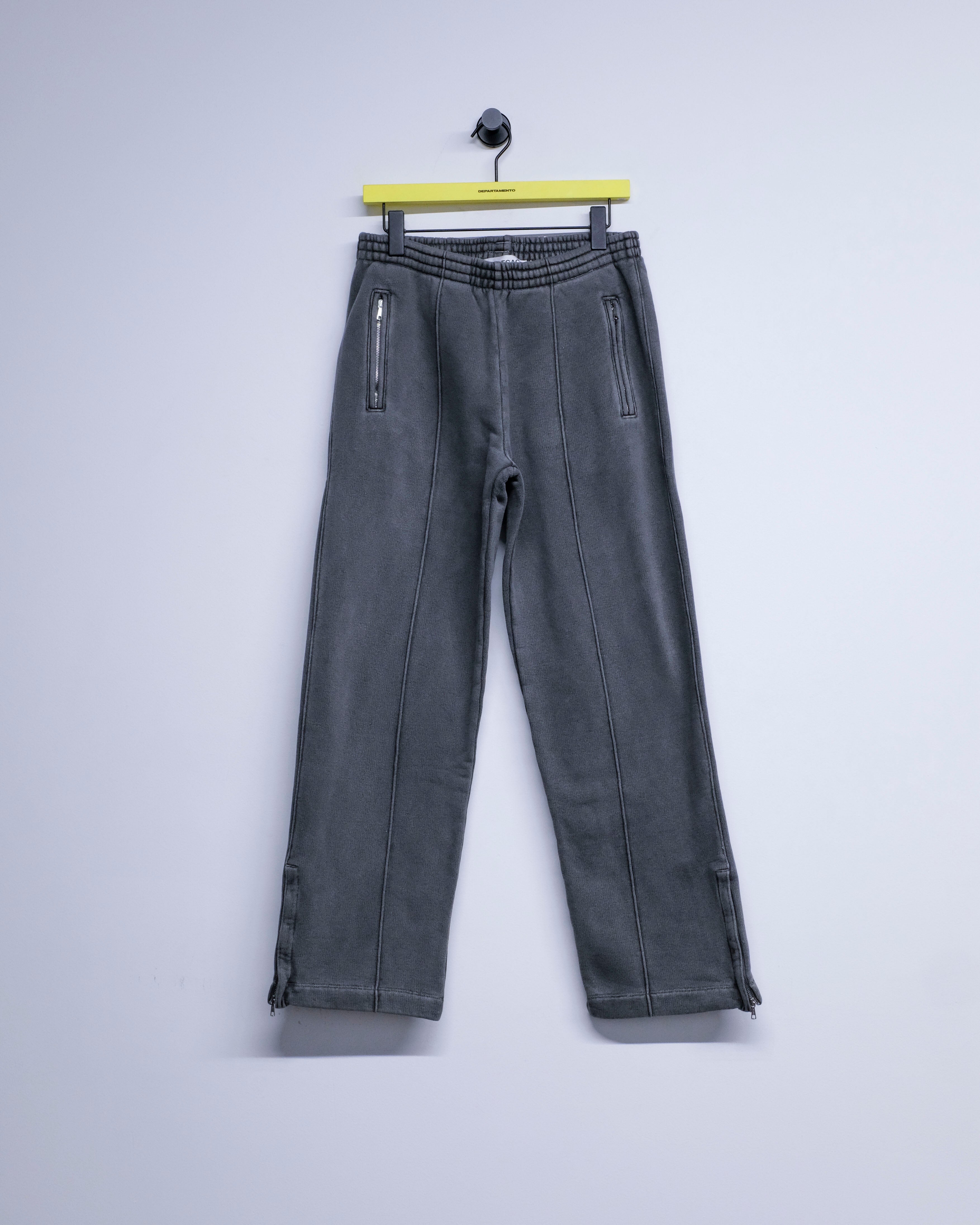 Our Legacy Worn Black Hefty Fleece Cotton Track Pants