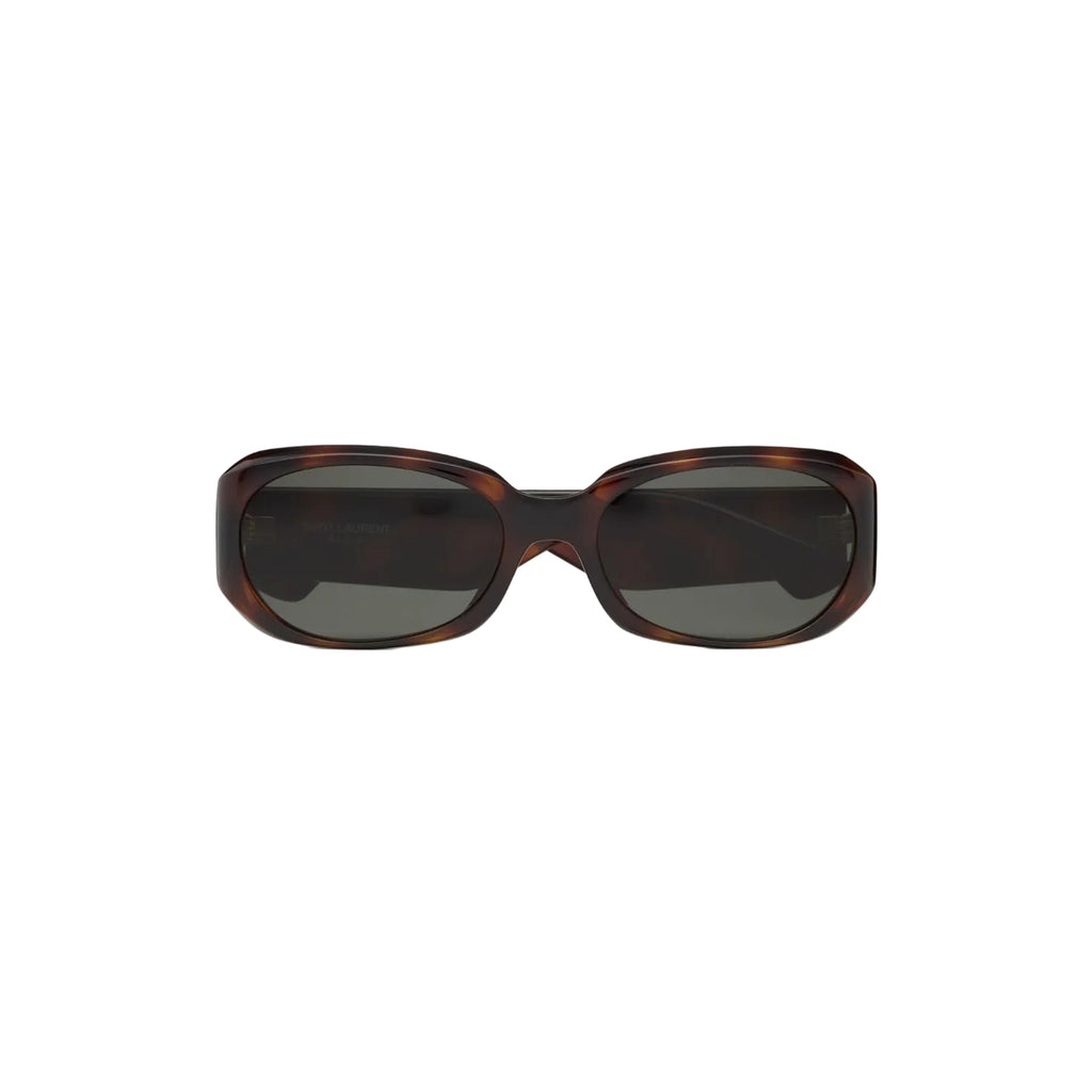 Saint Laurent Oval Tortoiseshell Sunglasses