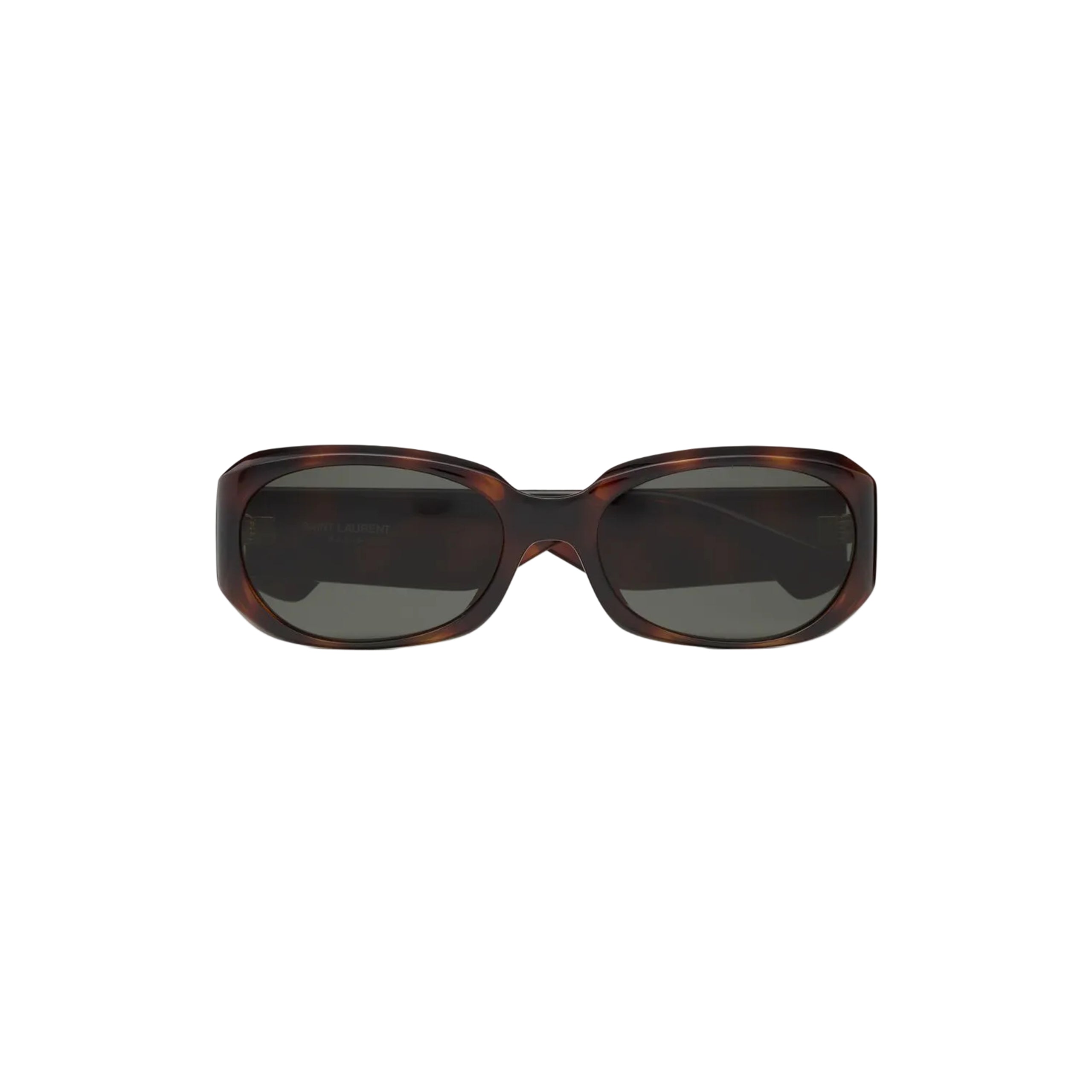 Saint Laurent Oval Tortoiseshell Sunglasses