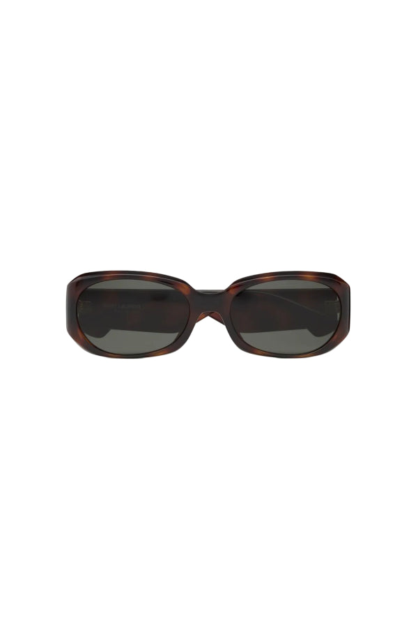 Saint Laurent Oval Tortoiseshell Sunglasses